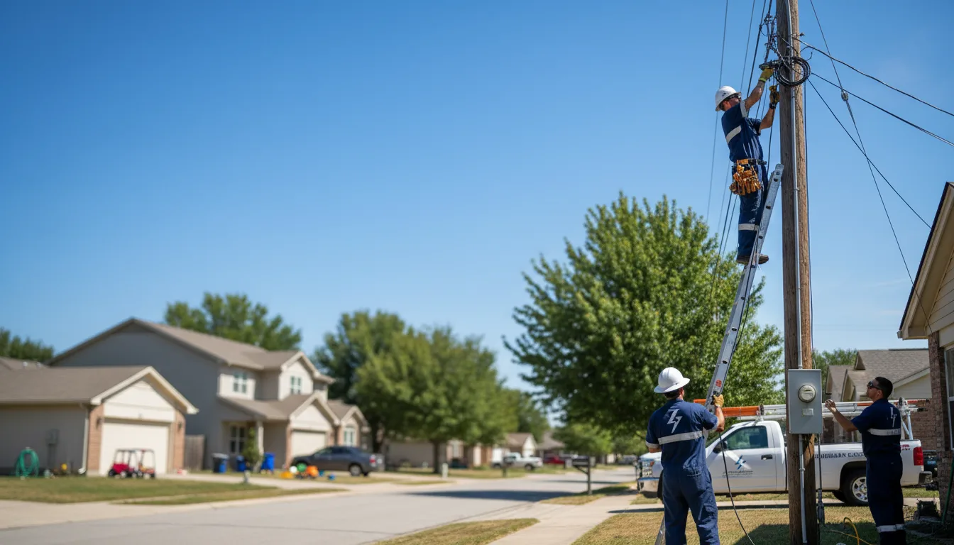 Residential electrician providing installation services in Marion, MS